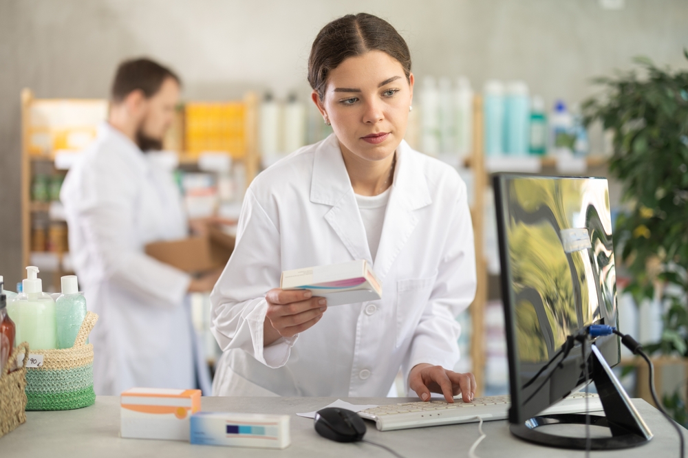 AllLabels pharmacy label printing Calgary showing Kroll compatible sheet labels for Alberta dispensary